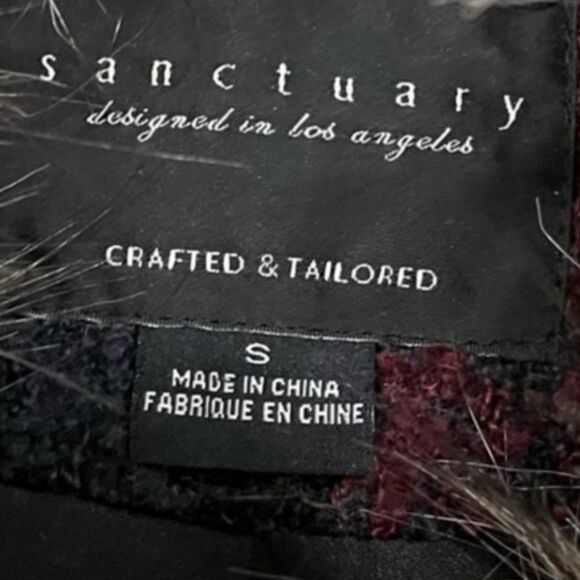 Anthropologie Sanctuary plaid vest size S removable collar - Picture 9 of 16